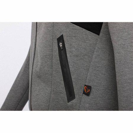 Bluza Savage Gear Tec-Foam Zip Hoodie Dark Grey Melange | rozm. L