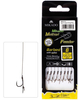 Przypony do methody Mikado z igłą - hak z zadziorem nr 10 DB / plecionka: 0.12mm/10cm - 8szt.
