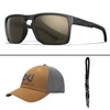 Okulary Wiley X - Apex Captivate Polarized / Tungsten Mirror / Matte Black Frame + GRATISY!