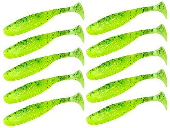 Keitech Easy Shiner 3"/7,6 cm LT#62 Chart Lime Shad - 10szt.