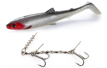 Zestaw Guma Westin BullTeez Shadtail 18cm | Redlight + Dozbrojka Vis Vangen