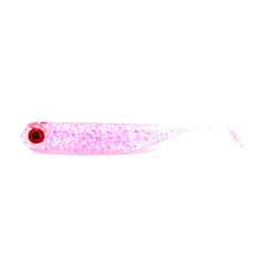 Guma Great Fish GF1 4,9cm | Glitter Pink | bezzapachowy | 10 szt.