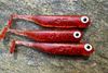 Guma Great Fish GF1 4,9cm | Glitter Red | krewetkowy | 10 szt.