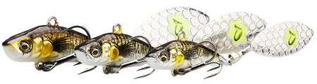 Wirujący ogonek Savage Gear 3D Sticklebait Tailspin 9g | Black Silver