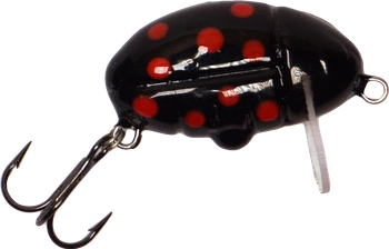 Wobler smużak A.J Lures Pimp 3.5cm - Czarny w Czerwone Kropki