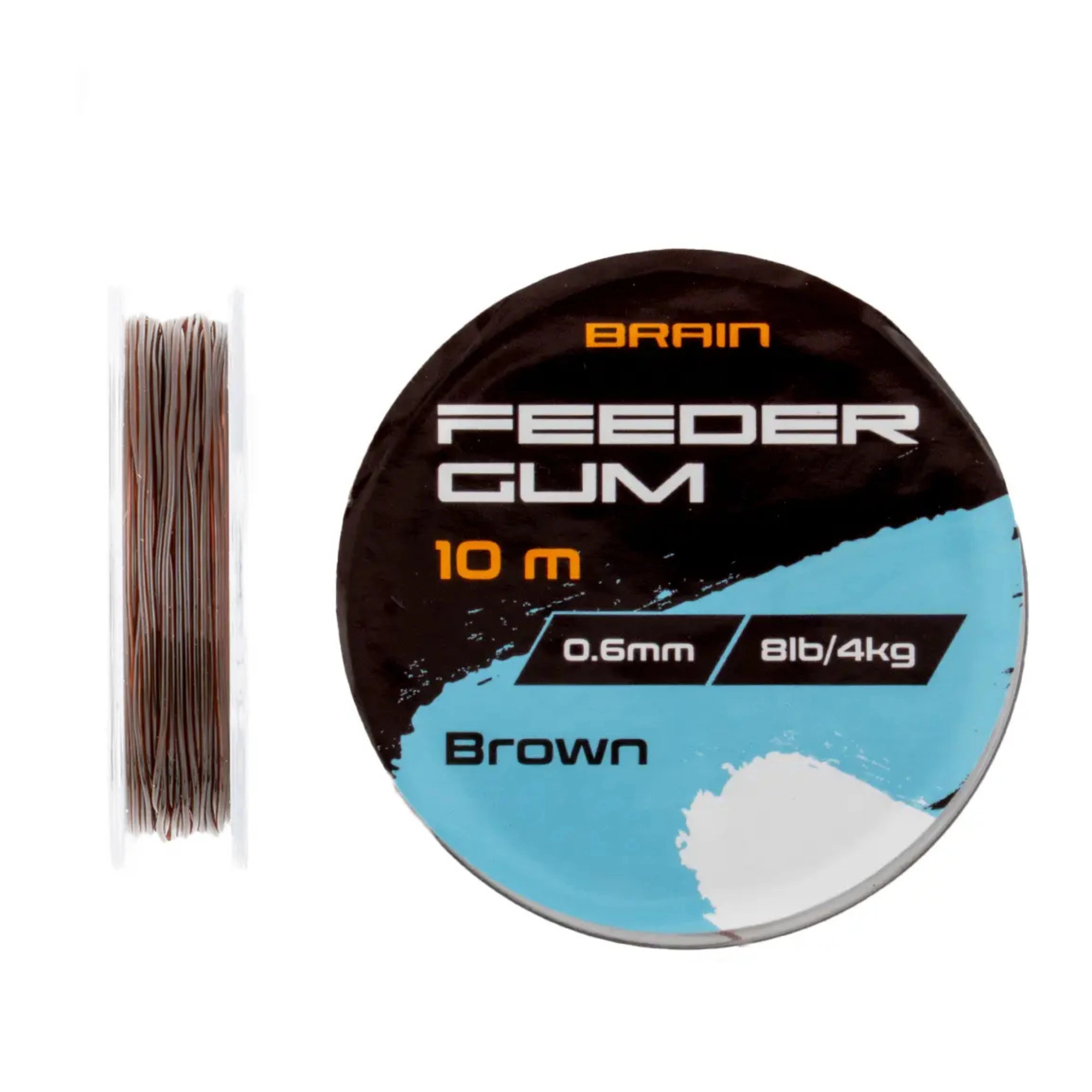Amortyzator Brain Feeder Gum 0.6mm 8lb/4kg 10m Brown