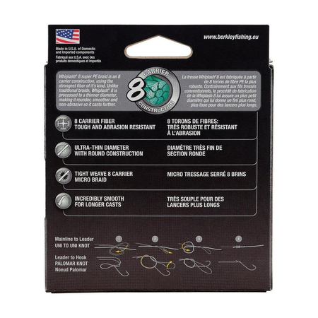 Plecionka Berkley Whiplash 8 Yellow 0.08mm | 12.9kg | 150m