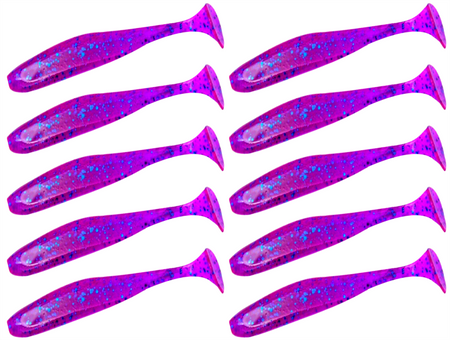 Guma Keitech Easy Shiner 3" | 7,6cm |  LT#63 Purple Blue Heaven | 10 szt.