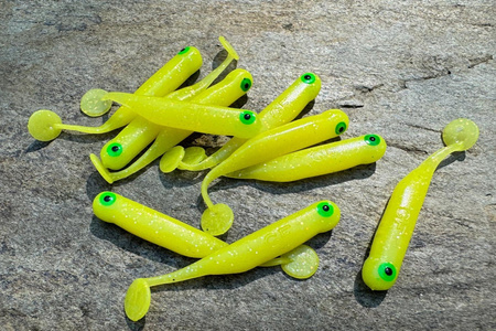 Guma Great Fish GF1 4,9cm | Yellow | krewetkowy | 10 szt.