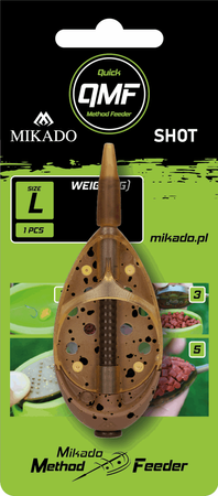 Podajnik koszyk do methody Mikado METHOD FEEDER SHOT Q.M.F. L - 40g 