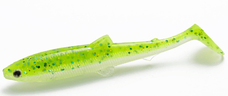 .Guma Westin BullTeez Shadtail 9,5cm - Sparkling Chartreuse