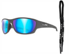 Okulary Wiley X Climb Captivate | Blue Mirror | Matte Grey Frame