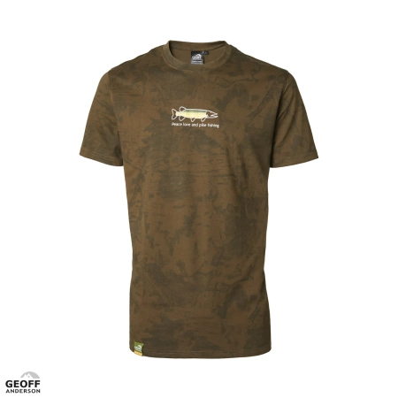 T-shirt Geoff Anderson Organic Tee | Leaf Peace Pike | S