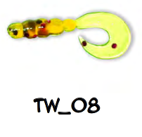 Guma Bratko Baits Twister 1,5cm | 08 | 10 szt.