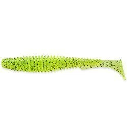 Przynęta FishUp U-Shad 2" (5,08cm) - #055/Chartreuse/Black - 10 szt
