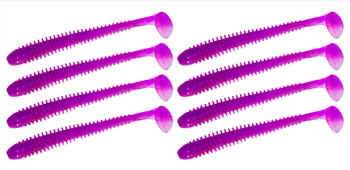 Keitech Swing Impact 4"/10,2cm LT#64 LT Grape Stardust - 8szt.