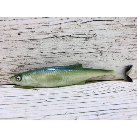 Guma SEWRO CUSTOM BAIT Ukleja 12.5cm- Zielona Naturalny Ogon