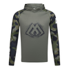 Bluza Mikado z kapturem i kominem | z filtrem UPF | Green Camo | rozm. 3XL