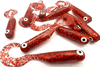 Guma Great Fish GF1 Twister 4,9cm | Glitter Red | rybny | 10 szt.