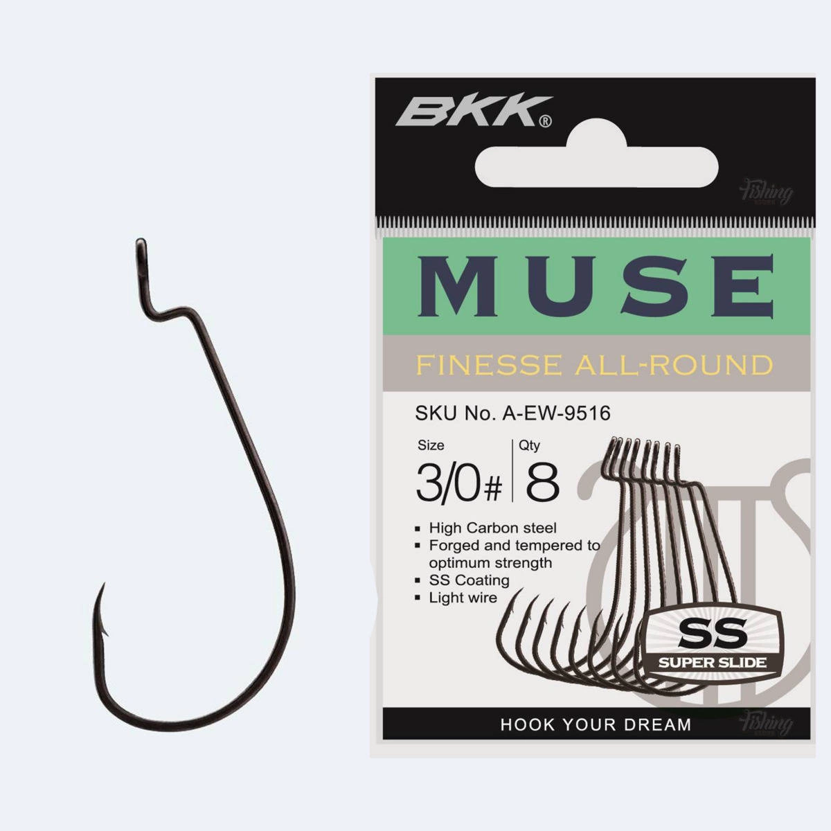 Haczyki offsetowe BKK Muse | #4 |10 szt.