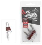 Wkręty do przynęt z obciążeniem Mikado Jaws QUICK CHANGE SPIRAL - 6cm- mix 4szt.