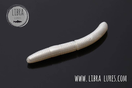 Przynęta Libra Lures Fatty D'Worm 7.5cm | 004 - Silver Pearl | kryl | 8 szt.