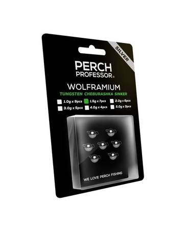 Perch Professor Wolframium czeburaszka wolframowa srebrna 1.5g - 7szt.