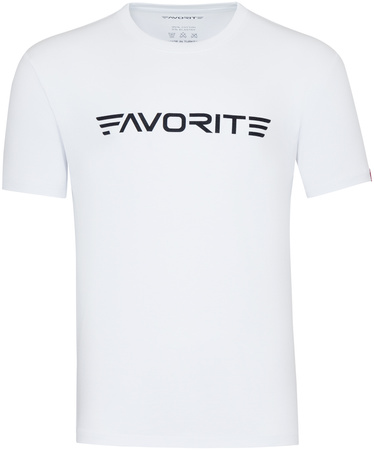 T-shirt Favorite Black Logo - Biały - rozmiar XXL