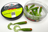 Guma Great Fish GF1 Twister 4,9cm | Glitter Green | rybny | 10 szt.