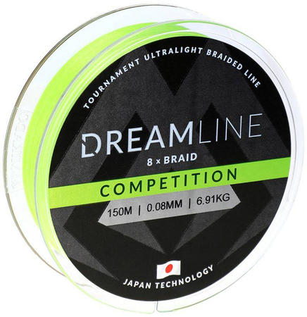 Plecionka Mikado DreamLine Competition fluo green | 0,14mm | 12,98kg | 150m