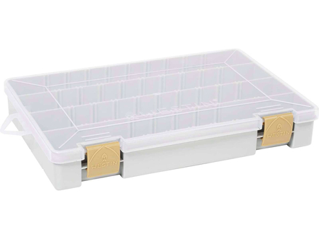 Pudełko Westin W3 Tackle Box Grey/Clear | 35,5x22,5x3,5cm