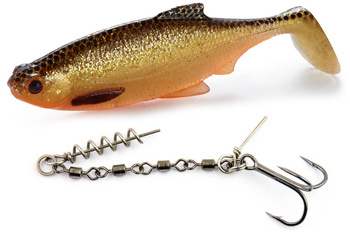 Zestaw Guma Westin Ricky the Roach ST 14cm | Gold Rush - 1szt + Dozbrojka Vis Vangen 2szt.