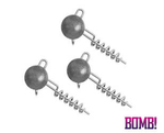 Główka z wkrętem DELPHIN BOMB! Twisto JIGER - 7.5g - 3 szt.