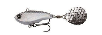 Wirujący ogonek SAVAGE GEAR FAT TAIL SPIN 5.5CM 9G WHITE SILVER
