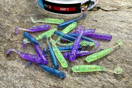 Guma Great Fish GF1 Baby 2,9cm | MIX2 | bezzapachowy | 21 szt.