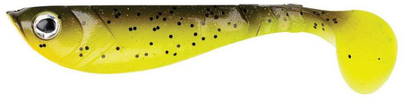 Guma Berkley Pulse Shad 11cm | Brown Chartreuse