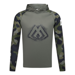 Bluza Mikado z kapturem i kominem | z filtrem UPF | Green Camo | rozm. 4XL