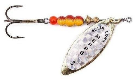 Obrotówka Mepps Aglia Long Rainbo #4 | 17g | Złota