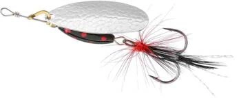 Obrotówka MIKADO M-Grub nr 4 - Srebrna, Black Tiger