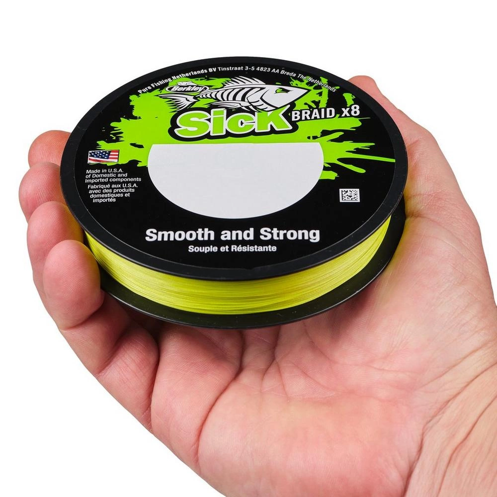 Plecionka BERKLEY Sick Braid 8 Flame Green 150m - 0.19mm - 18kg