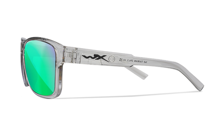 Okulary Wiley X Trek Green Mirror Gloss Crystal Light Grey Frame