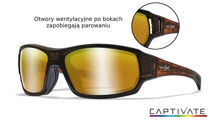 Okulary Wiley X Breach Captivate | Bronze Mirror | Matte Hick Brown Frame | GRATISY!!!