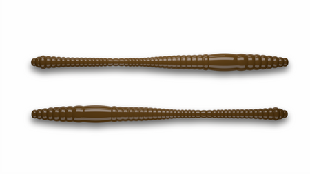 Przynęta Libra Lures Dying Worm 8cm | 038 - Brown | brak zapachu | 12 szt.