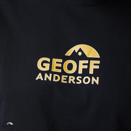 T-shirt Geoff Anderson Organic Tee | Black Orange Chest | XXL