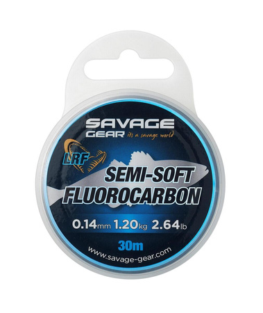 Fluorocarbon Savage Gear Semi-Soft LRF Leader 30m | 0.14mm | 1.2kg | Clear