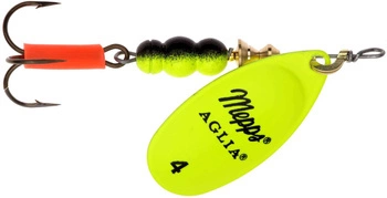 Obrotówka MEPPS AGLIA FLUO #4 seledynowa 9g