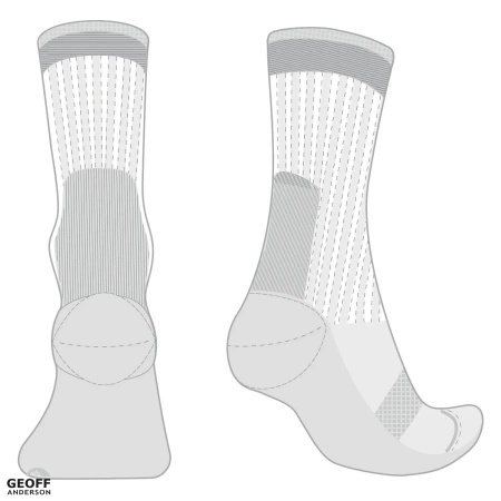 Skarpety Geoff Anderson WizWool MidWeight | Grey | L / 44-47