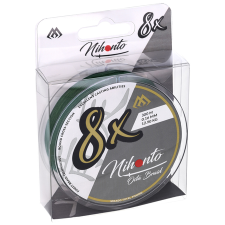 Plecionka Mikado Nihonto Octa Braid 0,26mm | green | 300m