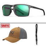 Okulary Wiley X Axe Captivate | Green Mirror Lenses | Gloss Crystal Grey Frame | GRATISY!!!