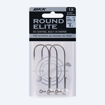 Główki jigowe BKK Round Elite Classic Bait Keeper | 7g |2# | 3 szt.